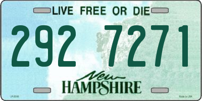 NH license plate 2927271