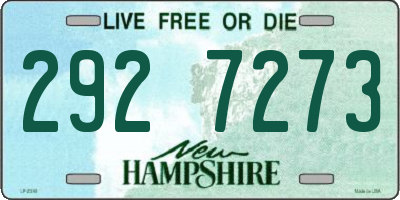 NH license plate 2927273