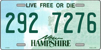 NH license plate 2927276