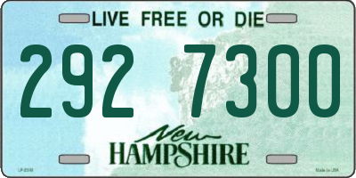 NH license plate 2927300