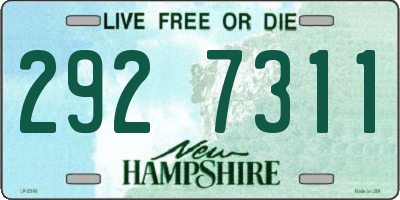 NH license plate 2927311
