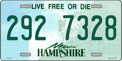 NH license plate 2927328