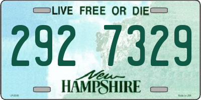 NH license plate 2927329