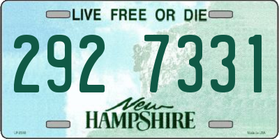 NH license plate 2927331