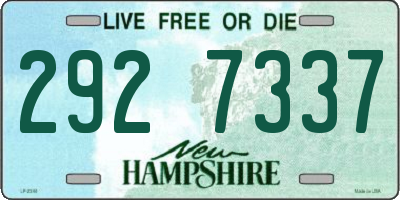 NH license plate 2927337