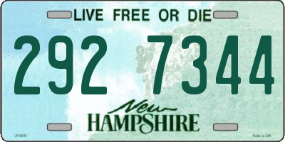 NH license plate 2927344