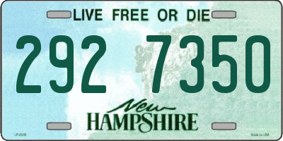 NH license plate 2927350
