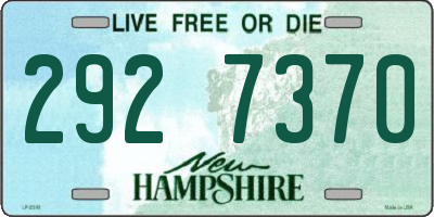 NH license plate 2927370