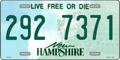 NH license plate 2927371