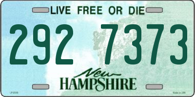 NH license plate 2927373