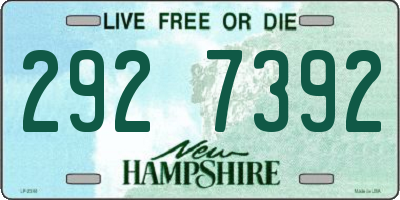 NH license plate 2927392
