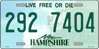 NH license plate 2927404