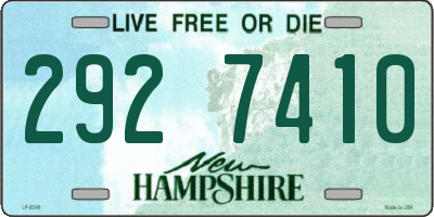 NH license plate 2927410