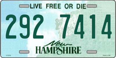 NH license plate 2927414
