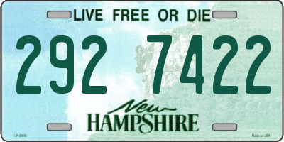 NH license plate 2927422