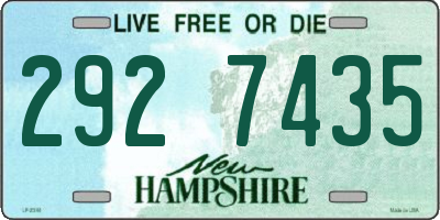 NH license plate 2927435