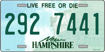 NH license plate 2927441