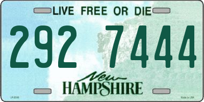 NH license plate 2927444