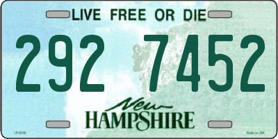NH license plate 2927452