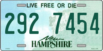NH license plate 2927454