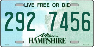 NH license plate 2927456