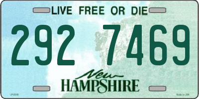 NH license plate 2927469