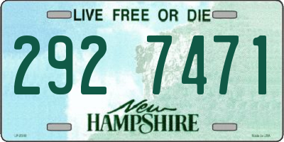 NH license plate 2927471
