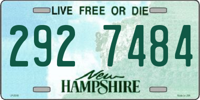 NH license plate 2927484