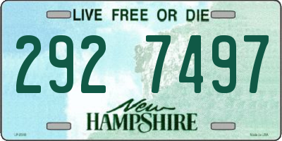 NH license plate 2927497