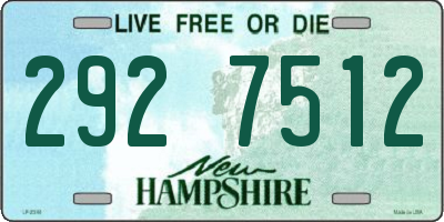 NH license plate 2927512
