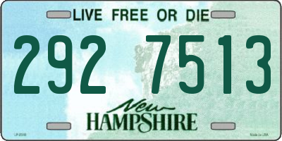 NH license plate 2927513