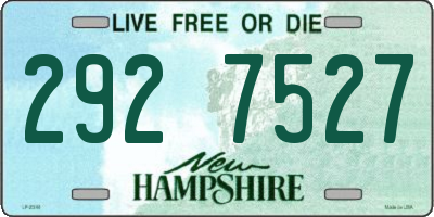 NH license plate 2927527