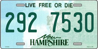 NH license plate 2927530