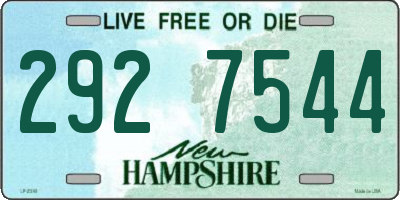 NH license plate 2927544
