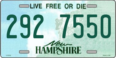 NH license plate 2927550