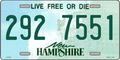 NH license plate 2927551