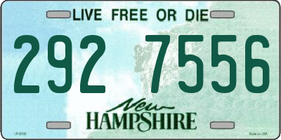 NH license plate 2927556