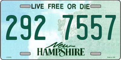 NH license plate 2927557