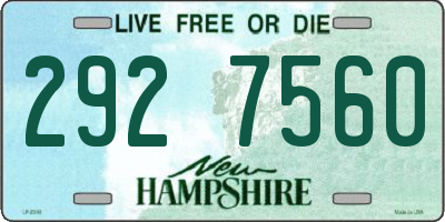 NH license plate 2927560