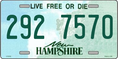 NH license plate 2927570