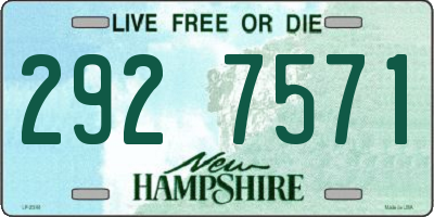 NH license plate 2927571