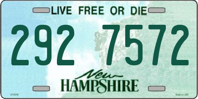 NH license plate 2927572