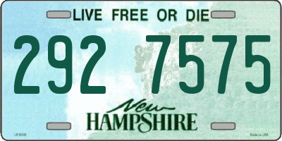 NH license plate 2927575