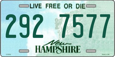 NH license plate 2927577