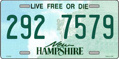 NH license plate 2927579