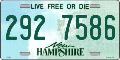NH license plate 2927586