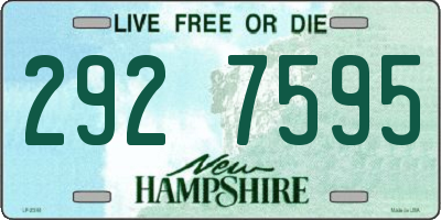 NH license plate 2927595