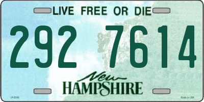NH license plate 2927614