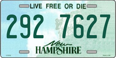 NH license plate 2927627