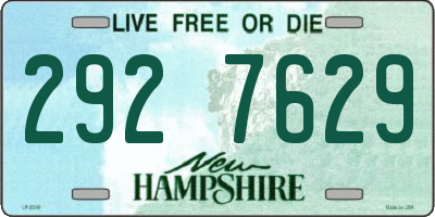 NH license plate 2927629